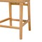 Bali & Pari Monaco Modern Bohemian Natural Rattan and Mahogany Wood Counter Stool 235-13138-ZORO - alternate 2